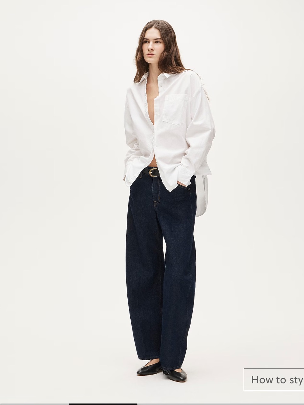NWT J.Crew Etienne oversized button-up shirt in lightweight oxford